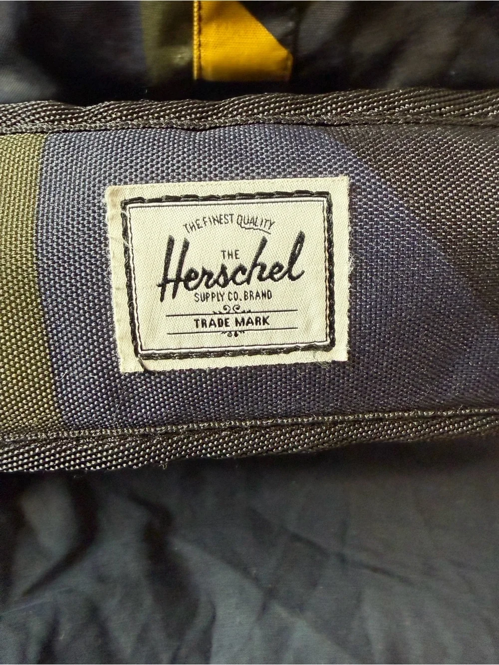 Herschel Supply Co Duffel Bag Blue Yellow Weekender Travel Gym